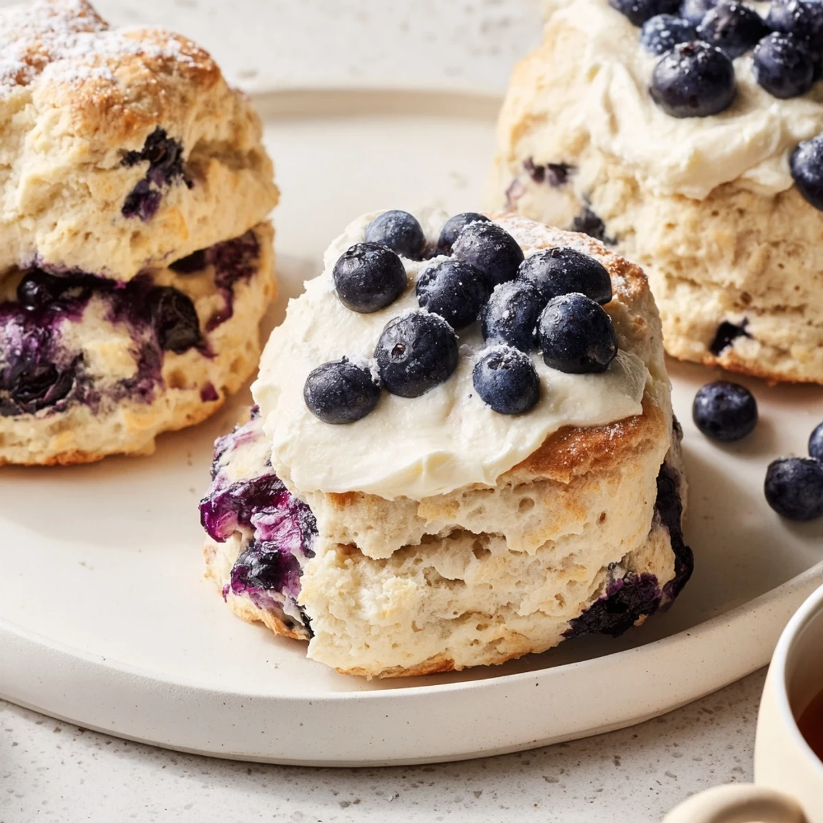 Rustic Birch-Warm Blueberry