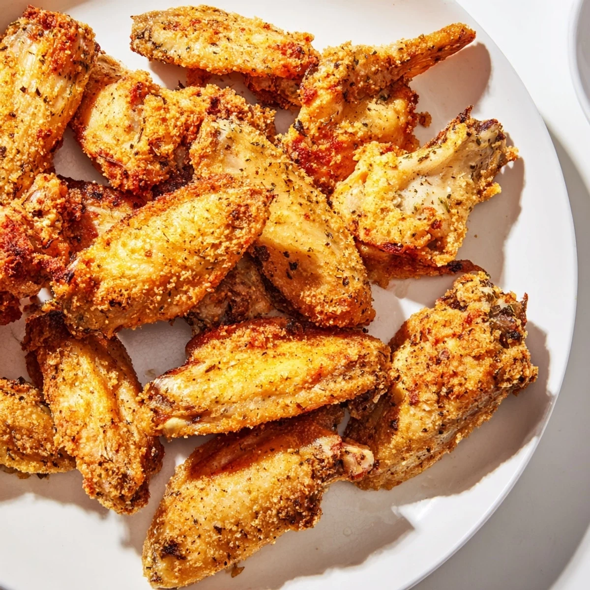 Savory Parmesan chicken wings, a game day classic, with a perfectly crunchy exterior and tender meat.