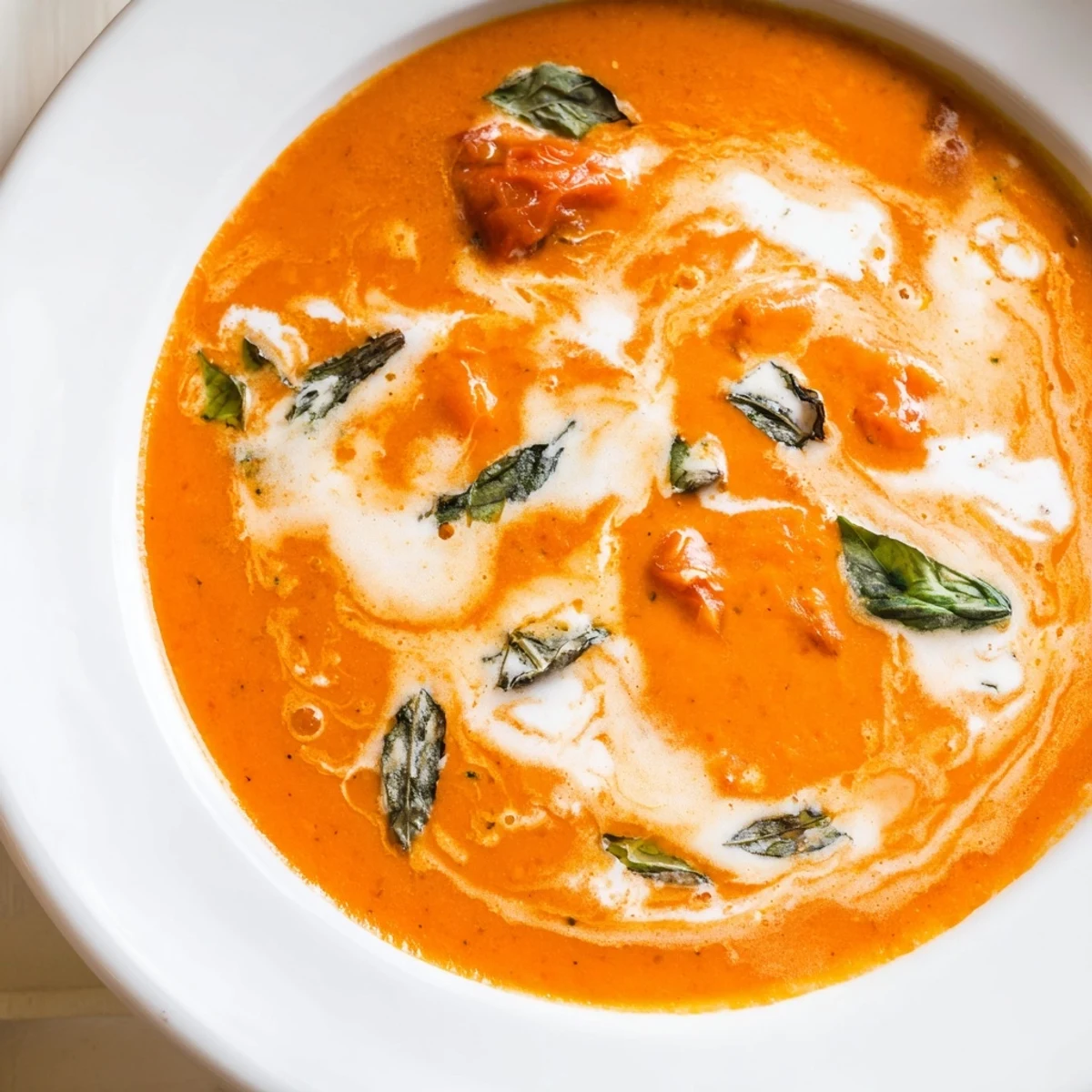 Imagine the aroma: this creamy roasted garlic tomato soup is a comforting, homemade classic.