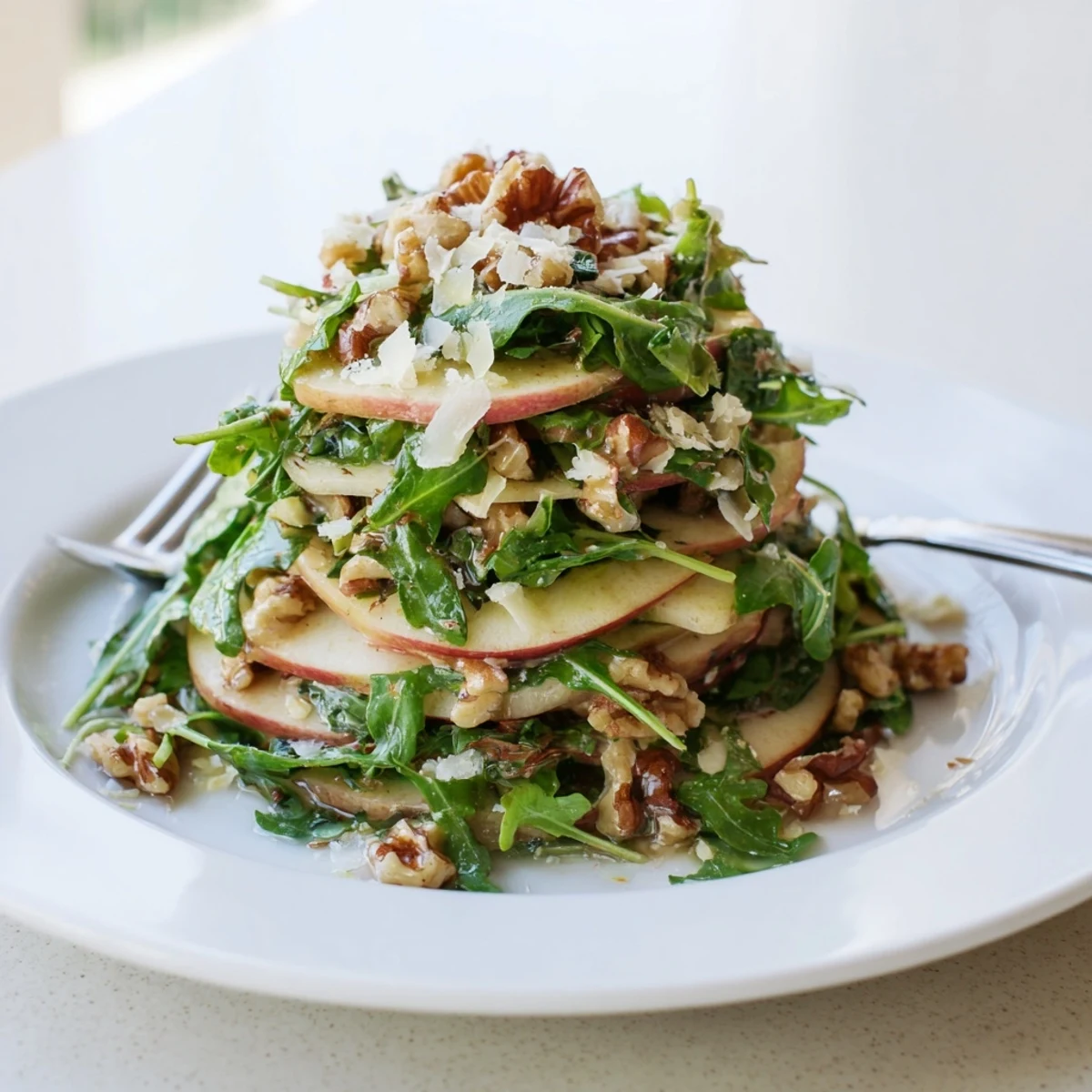 Freshly sliced apples and toasted walnuts create a crunchy, refreshing winter side dish for your holiday table.  