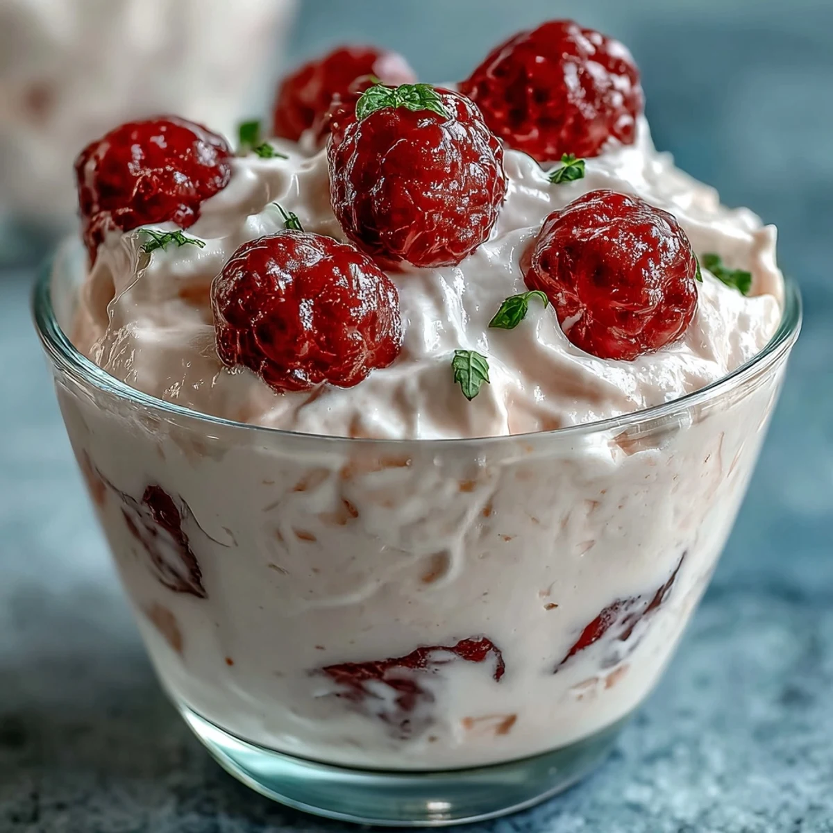 Light and Creamy Cottage Cheese Raspberry Delight