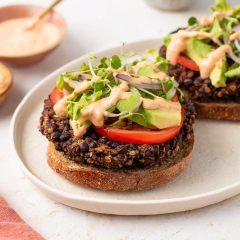 Zesty Weeknight Black Bean Burgers