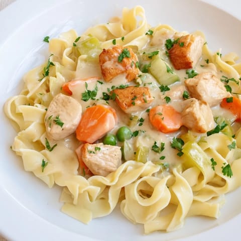 Creamy Chicken Egg Noodles