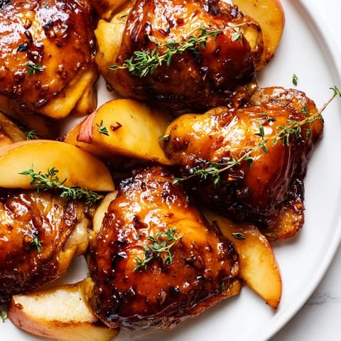Sticky Maple Apple Chicken