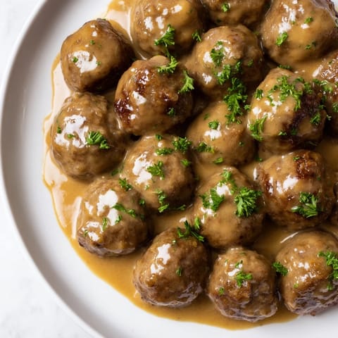 Swedish meatballs creamy sauce
