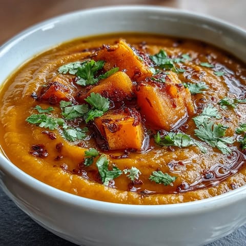 Butternut Squash and Lentil Soup