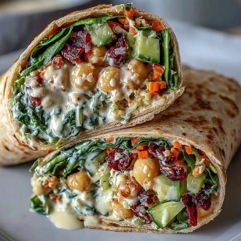 Vegan Lemon Tahini Wraps