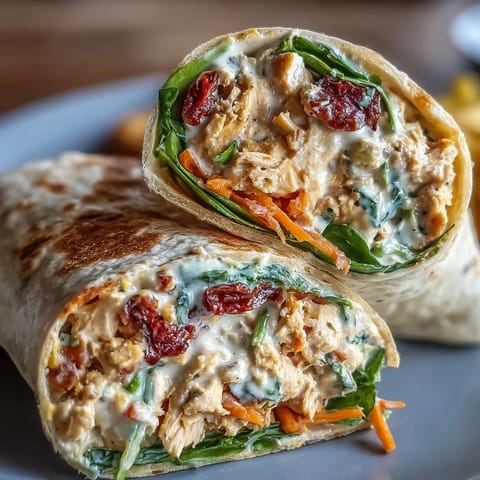 Vegan Creamy Sun-Dried Tomato Wraps