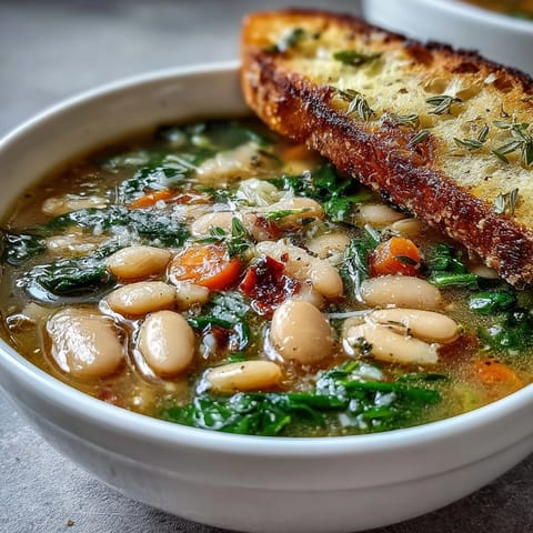 Tuscan white bean soup garlic
