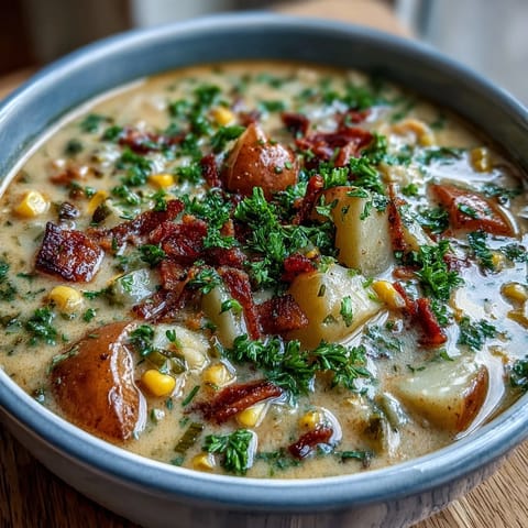 Light Ham Potato Chowder