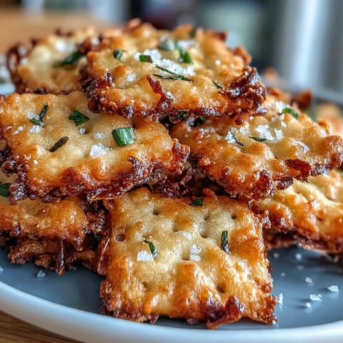 Garlic Parmesan Sourdough Cheez-Its