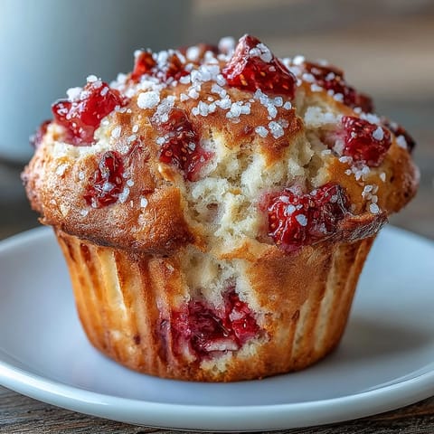 Strawberry Yogurt Muffins