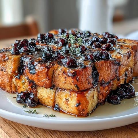 Lemon Blueberry Sourdough Toast