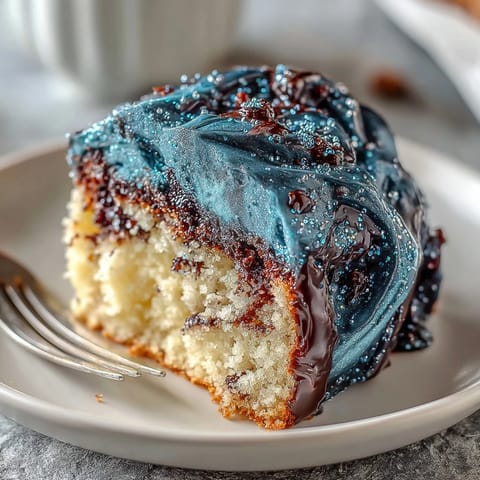 Pisces-Themed Galaxy Cake