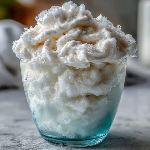 Light and airy TikTok Cloud Slushie featuring bubbly soda, creamy condensed milk, and crushed ice, perfect for summer sipping.