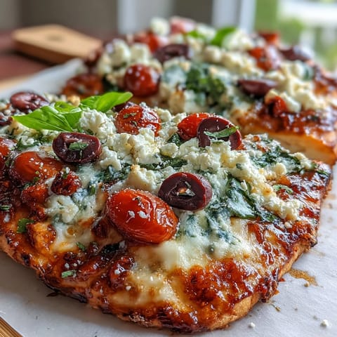Cottage Cheese Flatbread Pizza