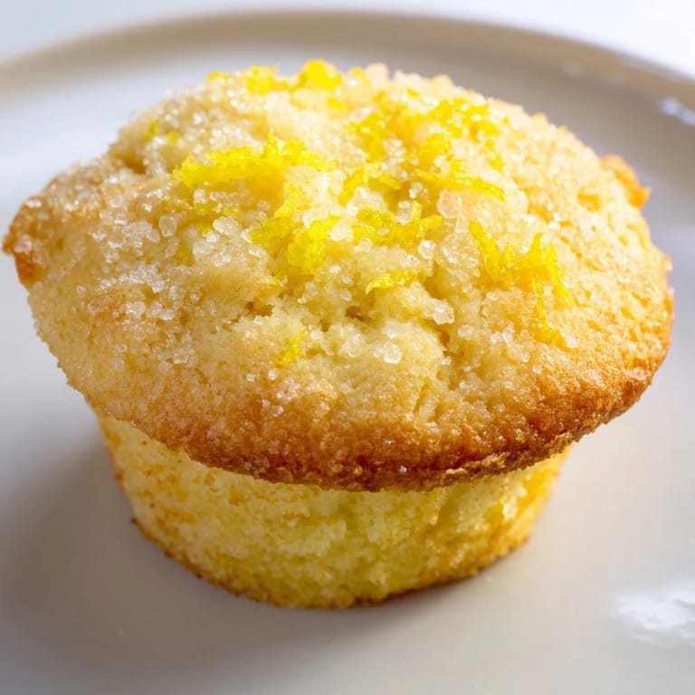 Fluffy Simple Sweet Lemon Zest Muffins, with visible lemon zest, ready to serve with a morning coffee.