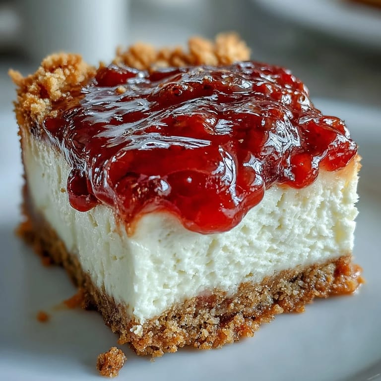 Guava Cheesecake on a white plate with fresh guava garnish and a wooden fork, ready to serve for dessert.