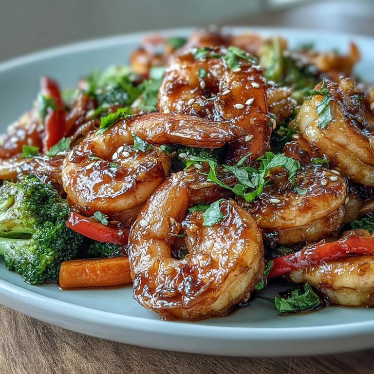 Quick and easy shrimp stir-fry with crunchy snap peas and bell peppers, paired with cauliflower rice for a low-carb meal.