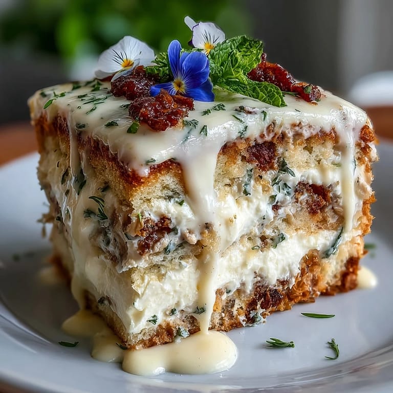 Layered spring cake with lemon curd and edible flowers, a fresh and beautiful centerpiece for celebrations or afternoon tea.
