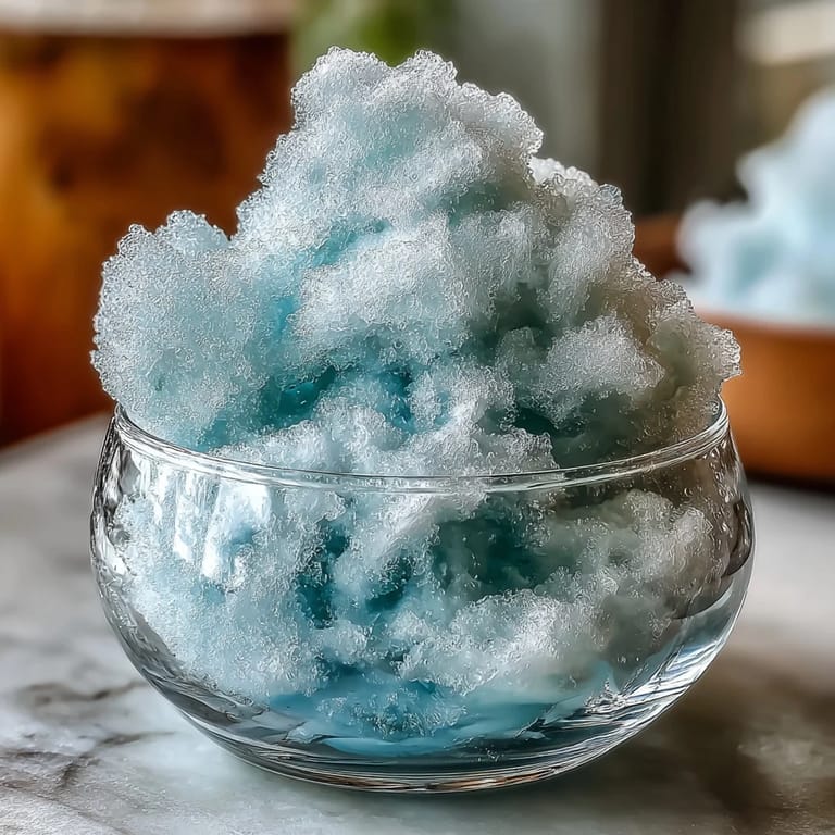 Refreshing TikTok Cloud Slushie with frosty soda and sweetened milk, blended to a cloud-like, spoonable texture.