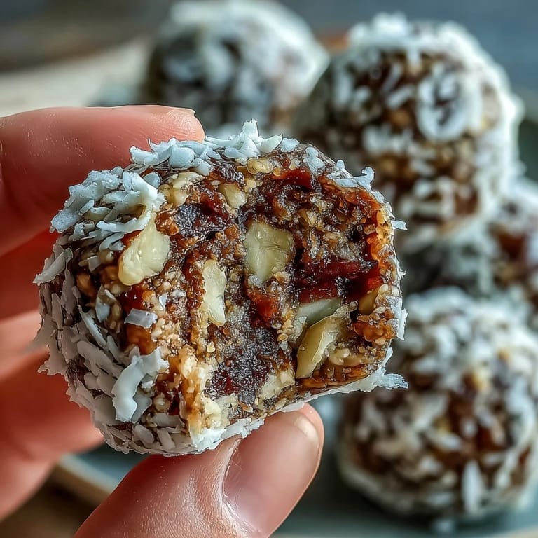 No-bake energy bites packed with carrots, cinnamon, and coconut, perfect for a healthy treat.