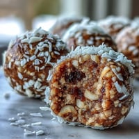 Wholesome Carrot Cake Bliss Balls made with dates, walnuts, and oats for a naturally sweet snack.